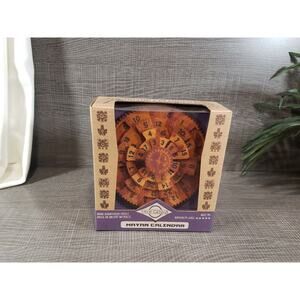 TRUE GENIUS MAYAN CALENDAR WOOD BRAINTEASER PUZZLE